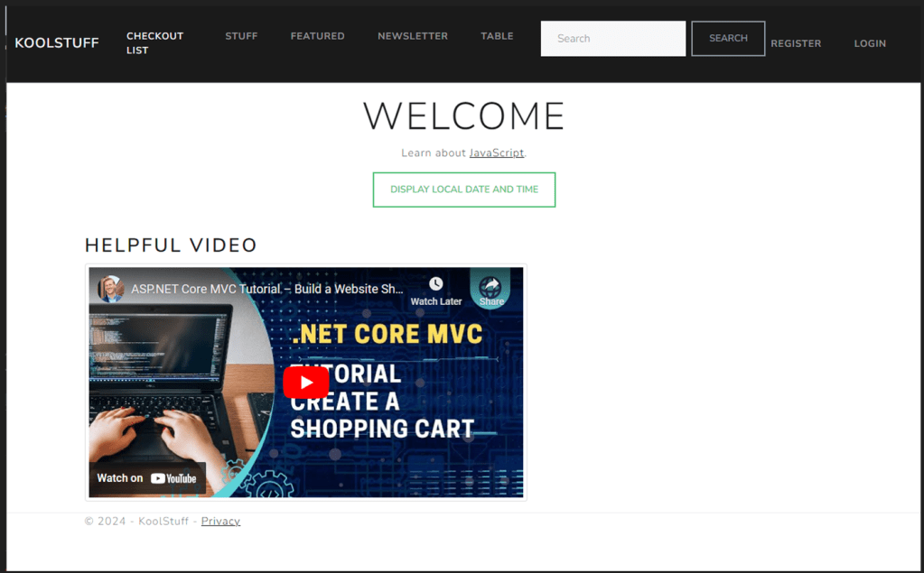 C# .NET Web App Picture